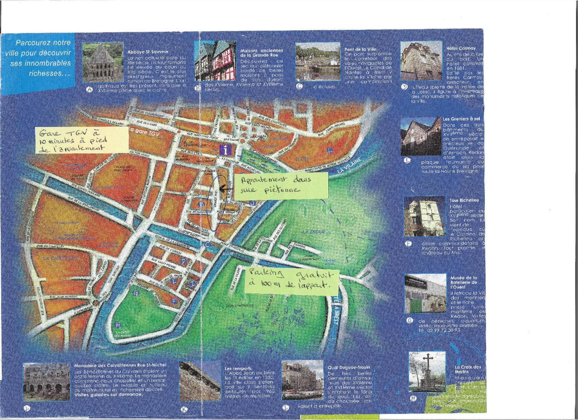 Spacieux T3 Lumineux Dans Quartier Historique Avec Wifi Redon Eksteriør billede